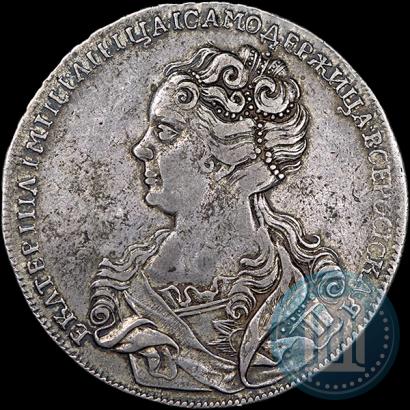 Picture 1 rouble 1726 year  "Moscow type, portrait turned to the left"