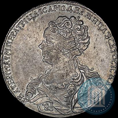 Picture 1 rouble 1726 year  "Moscow type, portrait turned to the left"