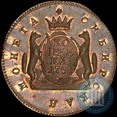 Picture 1 kopeck 1764 year  