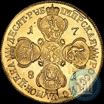 Picture 10 roubles 1781 year СПБ 