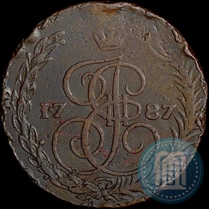 Фото 5 копеек 1787 года ЕМ 