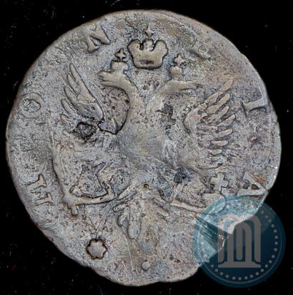 Picture 4 kopecks 1757 year  "For Livonia"