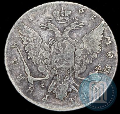Фото 1 рубль 1767 года СПБ-EI 