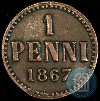 Picture 1 penni 1867 year  
