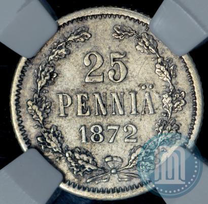 Picture 25 pennia 1872 year S 