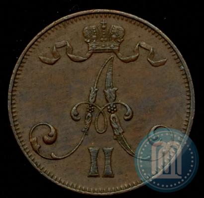 Picture 5 pennia 1873 year  