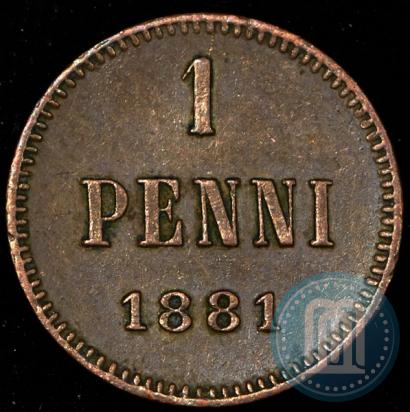 Picture 1 penni 1881 year  