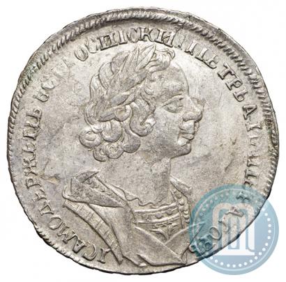 Фото 1 рубль 1725 года  "Портрет в античных доспехах"