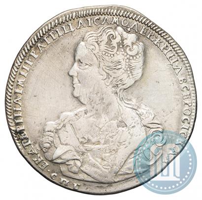 Picture 1 rouble 1725 year СПБ "Petersburg type, portrait turned to the left"
