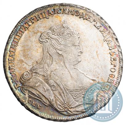 Фото 1 рубль 1738 года СПБ "Петербургский тип"