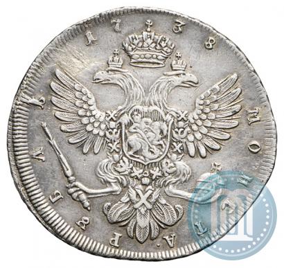 Picture 1 rouble 1738 year  "Petersburg type"