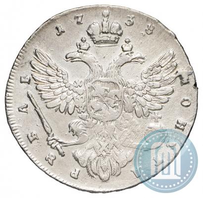 Picture 1 rouble 1738 year  "Moscow type"