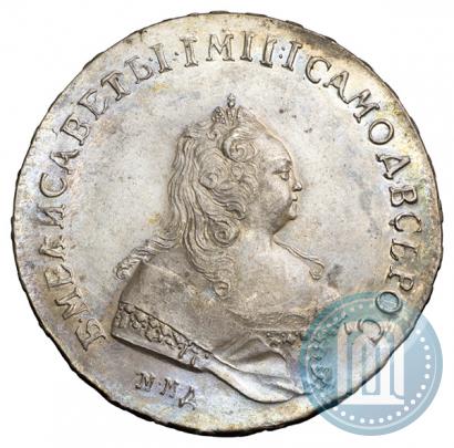 Фото 1 рубль 1742 года ММД 