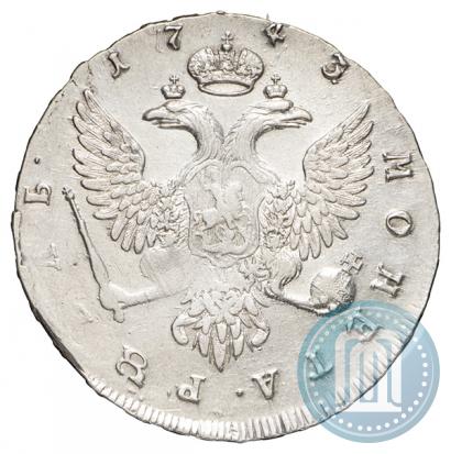 Picture 1 rouble 1743 year ММД 