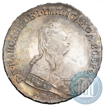 Фото 1 рубль 1746 года ММД 