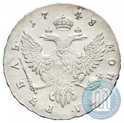 Picture 1 rouble 1748 year ММД 