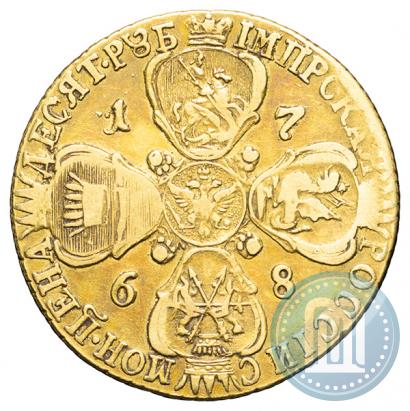 Picture 10 roubles 1768 year СПБ 