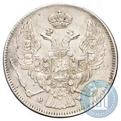 Фото 30 копеек - 2 злотых 1835 года MW 