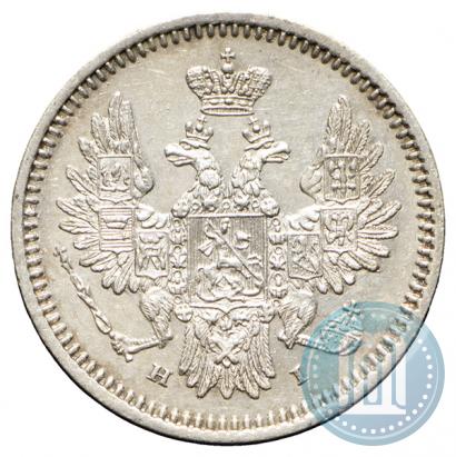 Фото 5 копеек 1855 года СПБ-НІ 
