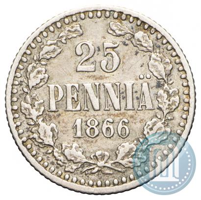 Picture 25 pennia 1866 year S 