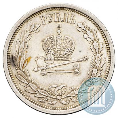 Picture 1 rouble 1883 year ЛШ "On the Coronation of Emperor Alexander III"