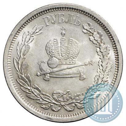 Picture 1 rouble 1883 year ЛШ "On the Coronation of Emperor Alexander III"