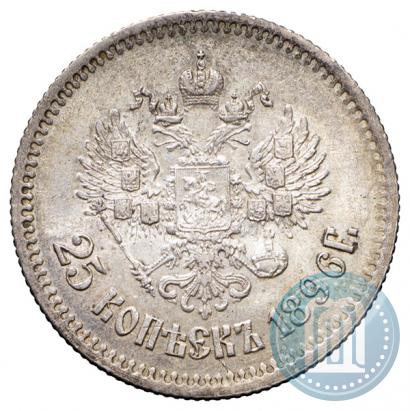 Picture 25 kopecks 1896 year  