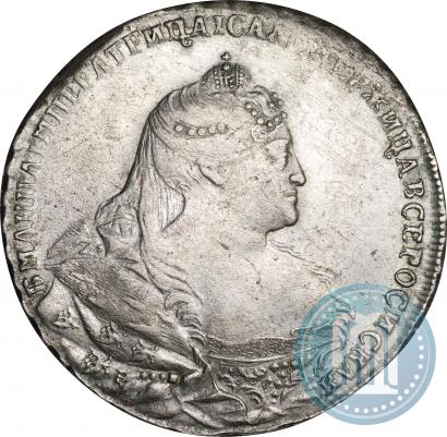 Picture 1 rouble 1740 year  "Moscow type"
