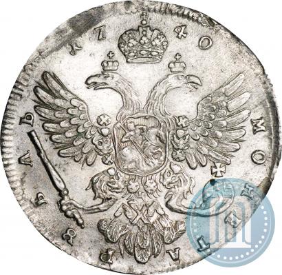 Picture 1 rouble 1740 year  "Moscow type"