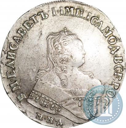 Фото 1 рубль 1752 года ММД-Е 