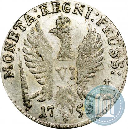 Picture 6 groszy 1759 year  