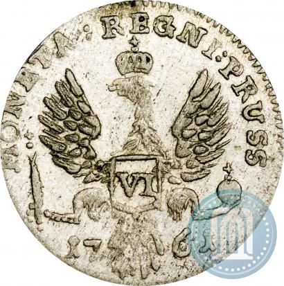Picture 6 groszy 1761 year  