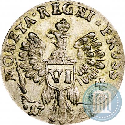 Picture 6 groszy 1761 year  