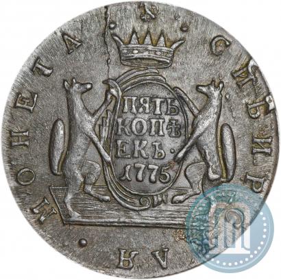 Picture 5 kopecks 1775 year КМ 