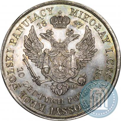 Picture 10 złotych 1827 year FH 