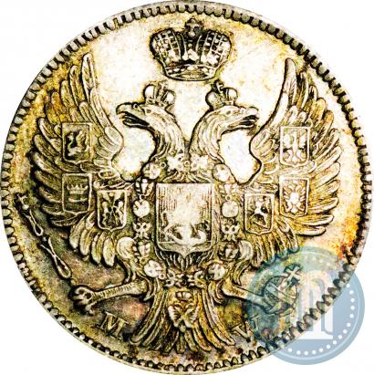 Picture 20 kopecks - 40 groszy 1844 year MW 