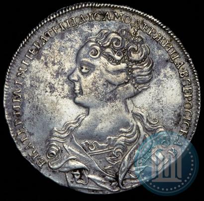 Picture 1 rouble 1726 year  "Moscow type, portrait turned to the left"