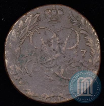Picture 2 kopecks 1757 year  "Nominal under St. George"
