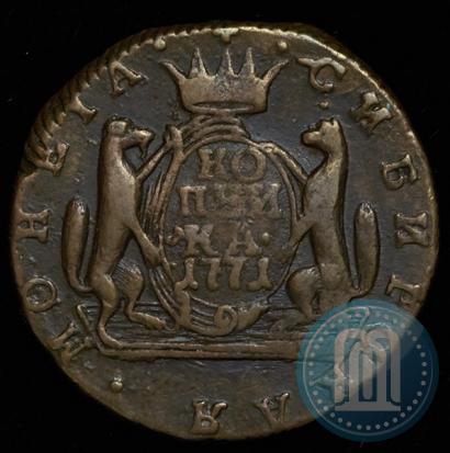 Фото 1 копейка 1771 года КМ 
