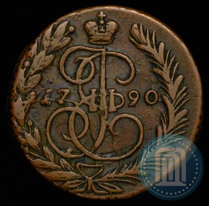 Фото 2 копейки 1790 года ЕМ 