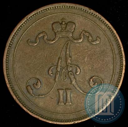 Picture 10 pennia 1875 year  