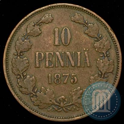 Picture 10 pennia 1875 year  