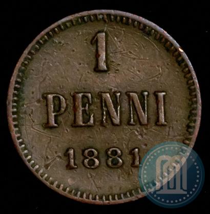 Picture 1 penni 1881 year  