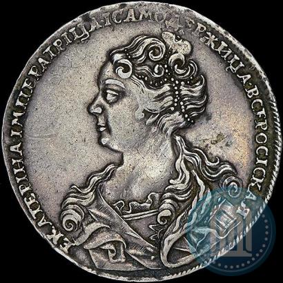 Picture 1 rouble 1726 year  "Moscow type, portrait turned to the left"