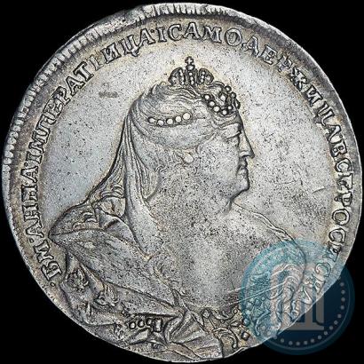 Фото 1 рубль 1738 года  "Московский тип"