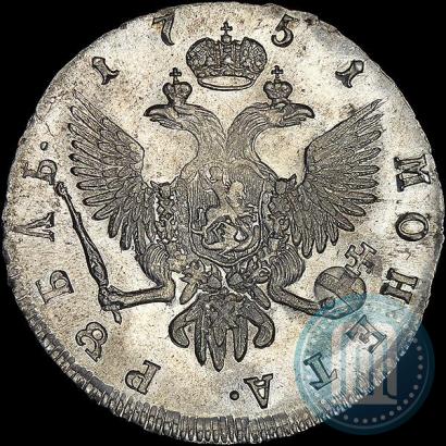 Picture 1 rouble 1751 year СПБ 