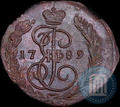 Picture 1 kopeck 1789 year ЕМ 
