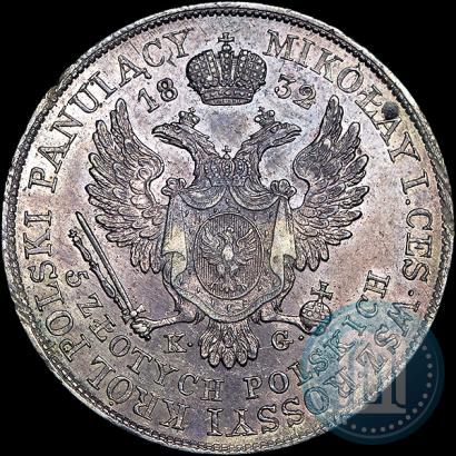 Picture 5 złotych 1832 year KG 