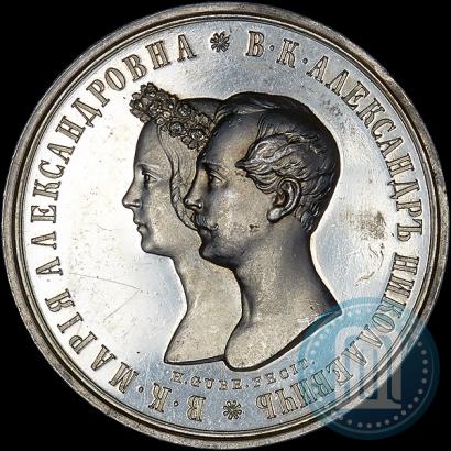 Picture Medal 1841 year H. GUBE. FECIT "In the memory of the wedding of the crown prince"