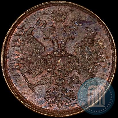 Picture 2 kopecks 1865 year ЕМ 